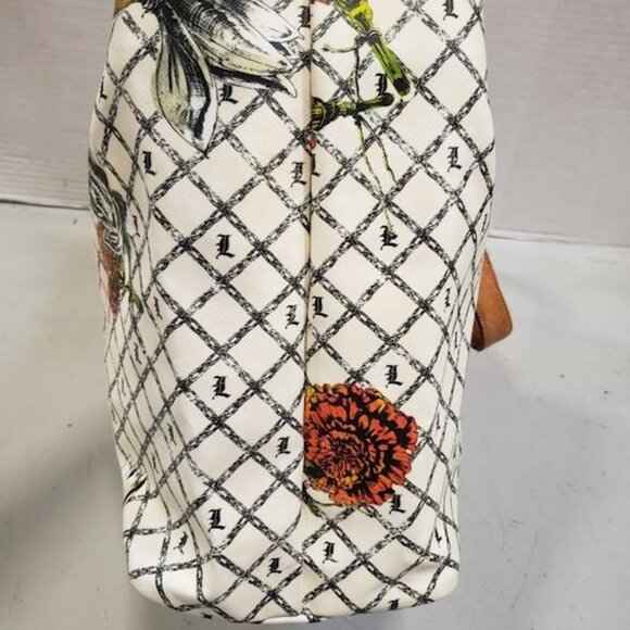 L.A.M.B. by Gwen Stefani Floral Design Leather Handbag - Picture 7 of 8